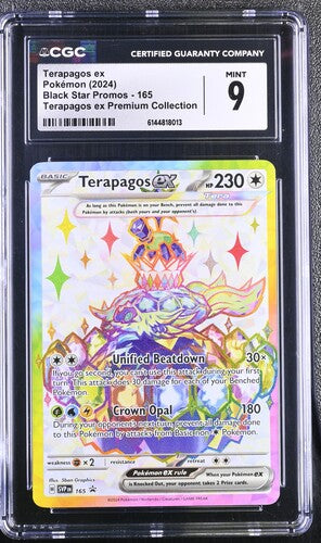 2024 Pokémon English Terapagos ex 165 Scarlet & Violet Black Star Promo CGC 9