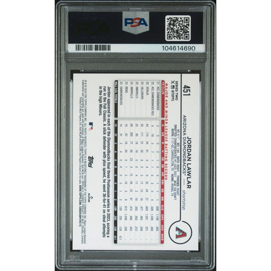 2024 TOPPS 582 MONTGOMERY SET 451 JORDAN LAWLAR