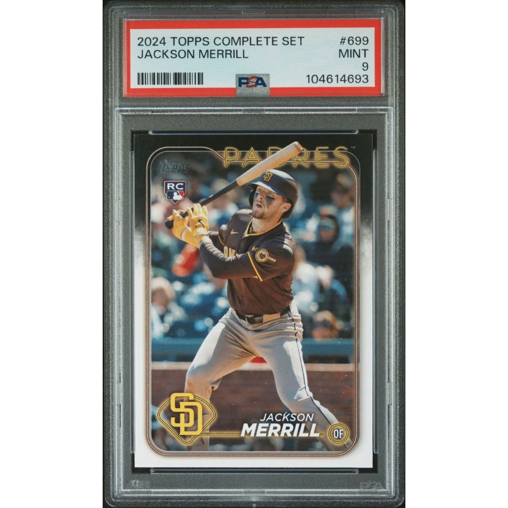 2024 TOPPS COMPLETE SET 699 JACKSON MERRILL PSA 9