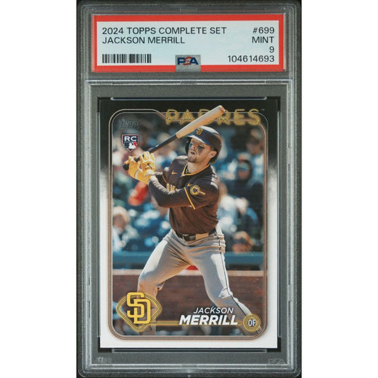 2024 TOPPS COMPLETE SET 699 JACKSON MERRILL PSA 9
