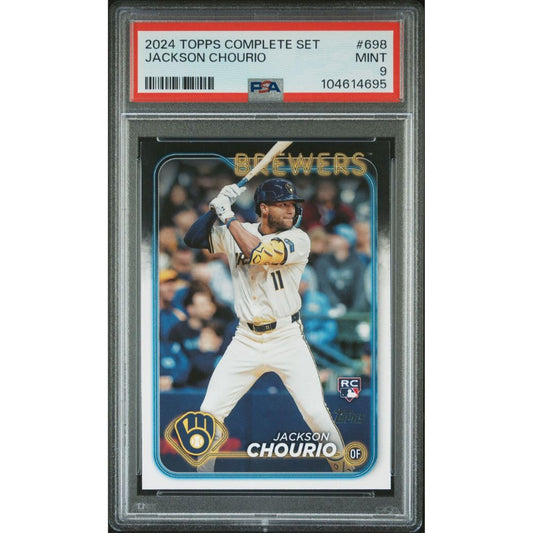 2024 TOPPS COMPLETE SET 698 JACKSON CHOURIO PSA 9
