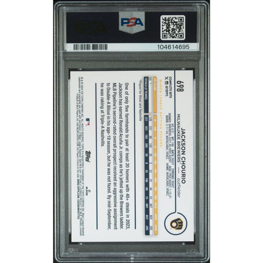 2024 TOPPS COMPLETE SET 698 JACKSON CHOURIO PSA 9